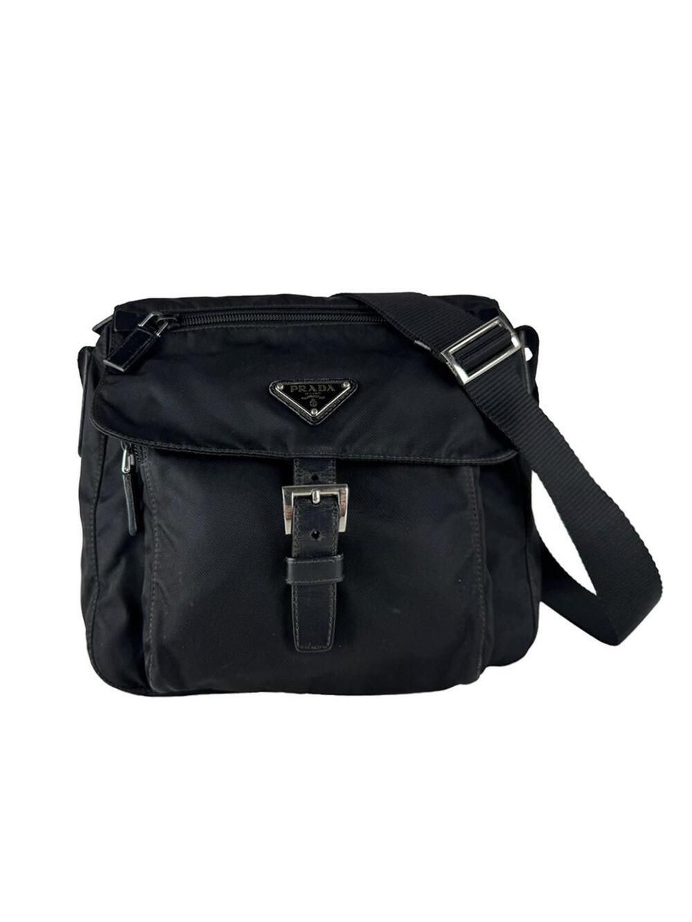 Prada Buckle Messenger Bag Tessuto #357007P56B